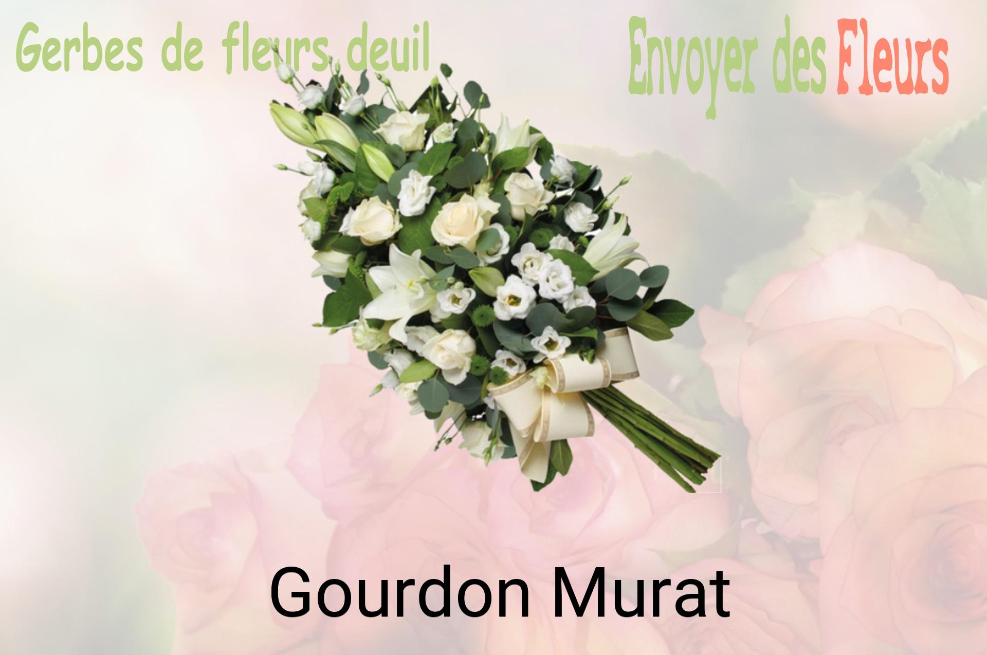 Gerbe de fleurs de deuil livrée à Gourdon-Murat